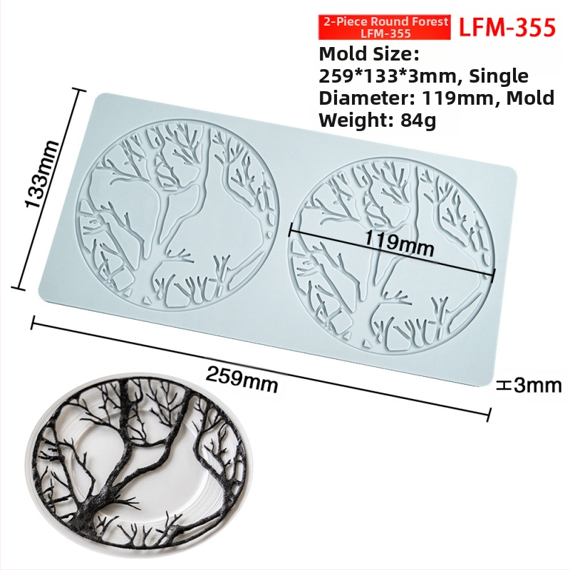 Nėrinių iškirptų lapų traškių formų kūrybinė patiekalų dekoracija molekulinė virtuvė prancūziškų lapų šokolado silikoninė kepimo forma
