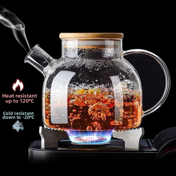 Βραστήρας νερού από παχύρρευστο γυαλί ανθεκτικό σε υψηλές θερμοκρασίες, τσαγιέρα ανθεκτική στη θερμότητα και ανθεκτική στις εκρήξεις, τσαγιέρα ατμού, τσαγιέρα λουλουδιών και φρούτων, σετ τσαγιού οικιακής χρήσης