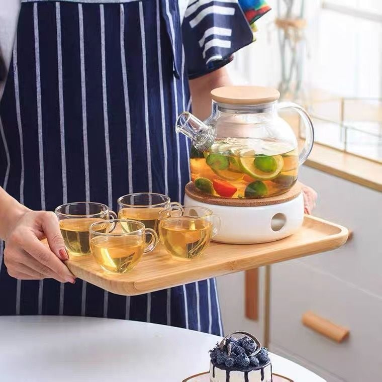 Sutirštintas, aukštai temperatūrai atsparus stiklinis virdulys, karščiui atsparus ir sprogimui atsparus arbatinukas, garuojantis arbatinukas, gėlių ir vaisių arbatinukas, buitinis arbatos rinkinys