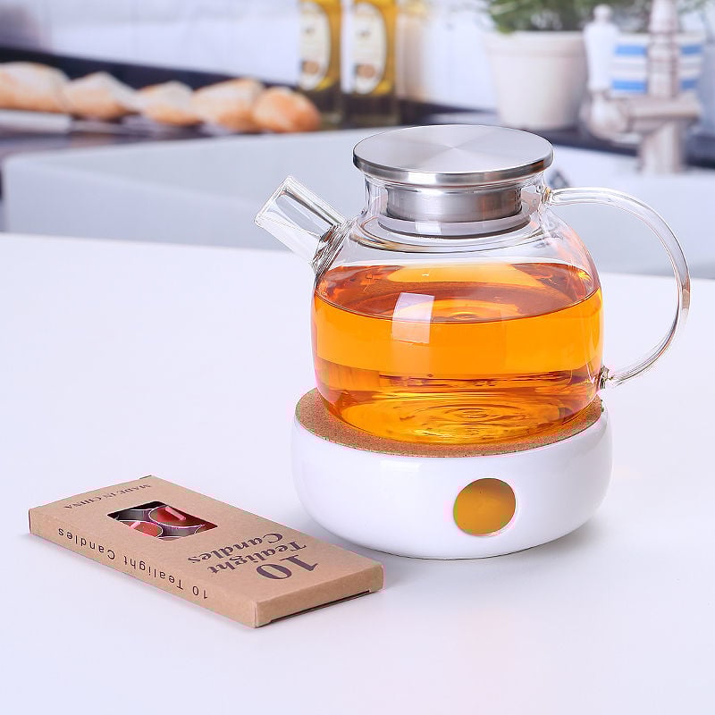 Zadebljano kuhalo za vodu od stakla otpornog na visoke temperature, čajnik otporan na toplinu i eksploziju, čajnik za paru, čajnik za cvijeće i voće, kućni set čaja