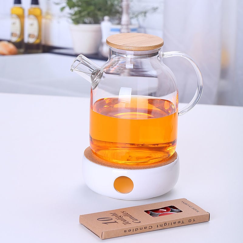 Zadebljano kuhalo za vodu od stakla otpornog na visoke temperature, čajnik otporan na toplinu i eksploziju, čajnik za paru, čajnik za cvijeće i voće, kućni set čaja