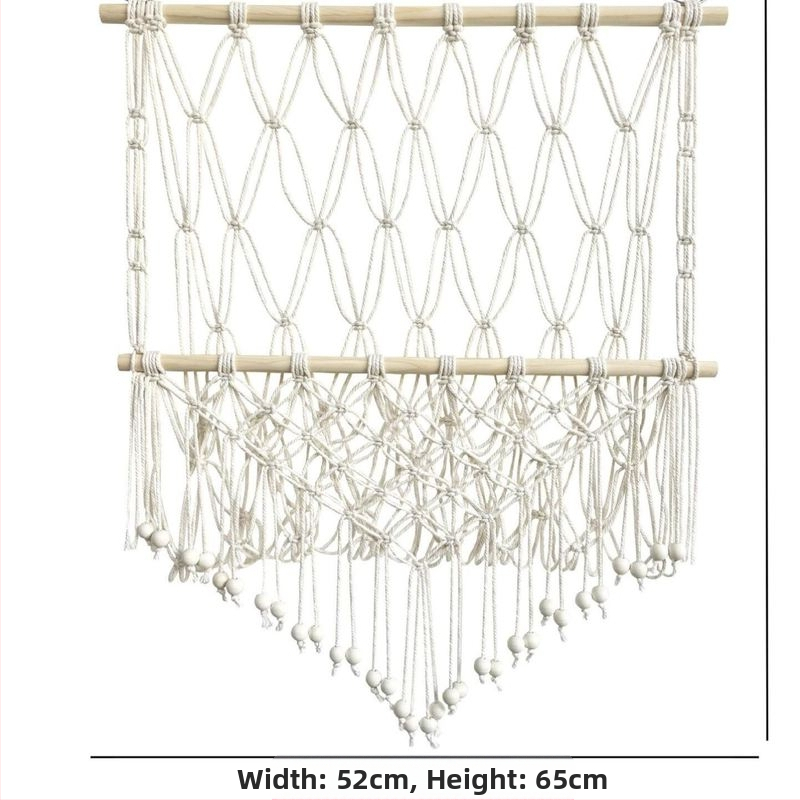 Pliušinė lėlių laikymo sienelė, skandinaviško stiliaus, austas dvisluoksnis laikymo stovas, paprastas dekoratyvinis žaislų tinklelio maišelis, pakabinamas dekoravimas
