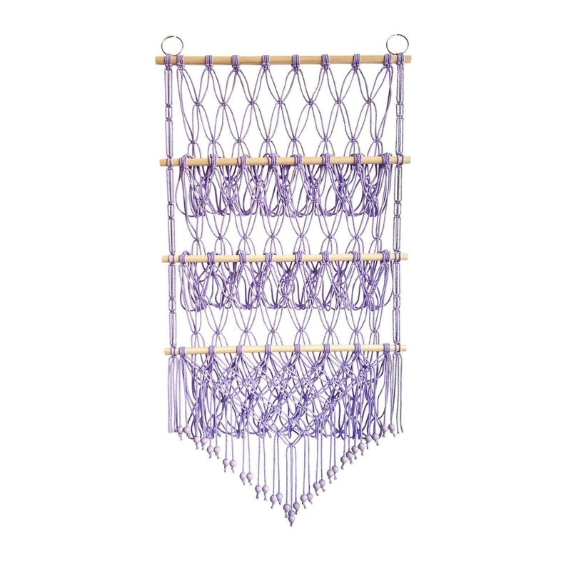 Pliušinė lėlių laikymo sienelė, skandinaviško stiliaus, austas dvisluoksnis laikymo stovas, paprastas dekoratyvinis žaislų tinklelio maišelis, pakabinamas dekoravimas