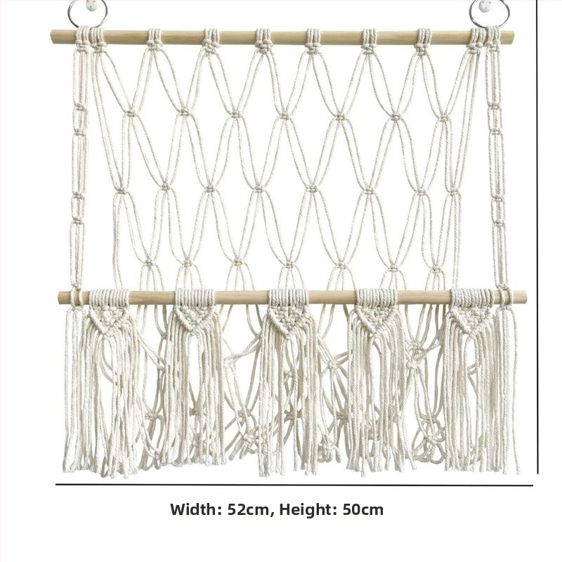 Pliušinė lėlių laikymo sienelė, skandinaviško stiliaus, austas dvisluoksnis laikymo stovas, paprastas dekoratyvinis žaislų tinklelio maišelis, pakabinamas dekoravimas