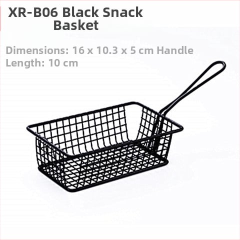 Amerikietiško stiliaus kūrybingi stalo įrankiai, geležiniai kepti užkandžių krepšeliai, bulvyčių fri krepšeliai, kepti krepšeliai, desertui skirti kepti viščiukai, duonos krepšeliai, lėkščių indai