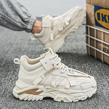 Sügis- ja talvised kõrge säärega meeste kingad, 10 cm kõrgused vabaaja Torre kingad, nähtamatu sisemine kõrgendus, universaalsed kulumiskindlad platvormkingad