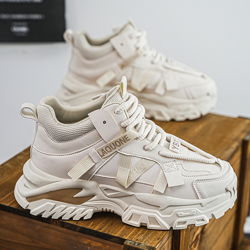 Sügis- ja talvised kõrge säärega meeste kingad, 10 cm kõrgused vabaaja Torre kingad, nähtamatu sisemine kõrgendus, universaalsed kulumiskindlad platvormkingad