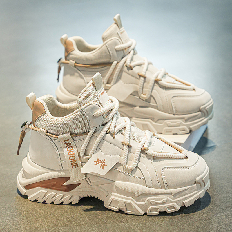 Sügis- ja talvised kõrge säärega meeste kingad, 10 cm kõrgused vabaaja Torre kingad, nähtamatu sisemine kõrgendus, universaalsed kulumiskindlad platvormkingad