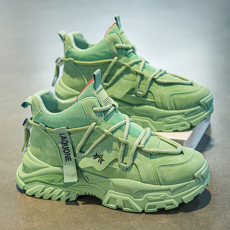 Sügis- ja talvised kõrge säärega meeste kingad, 10 cm kõrgused vabaaja Torre kingad, nähtamatu sisemine kõrgendus, universaalsed kulumiskindlad platvormkingad