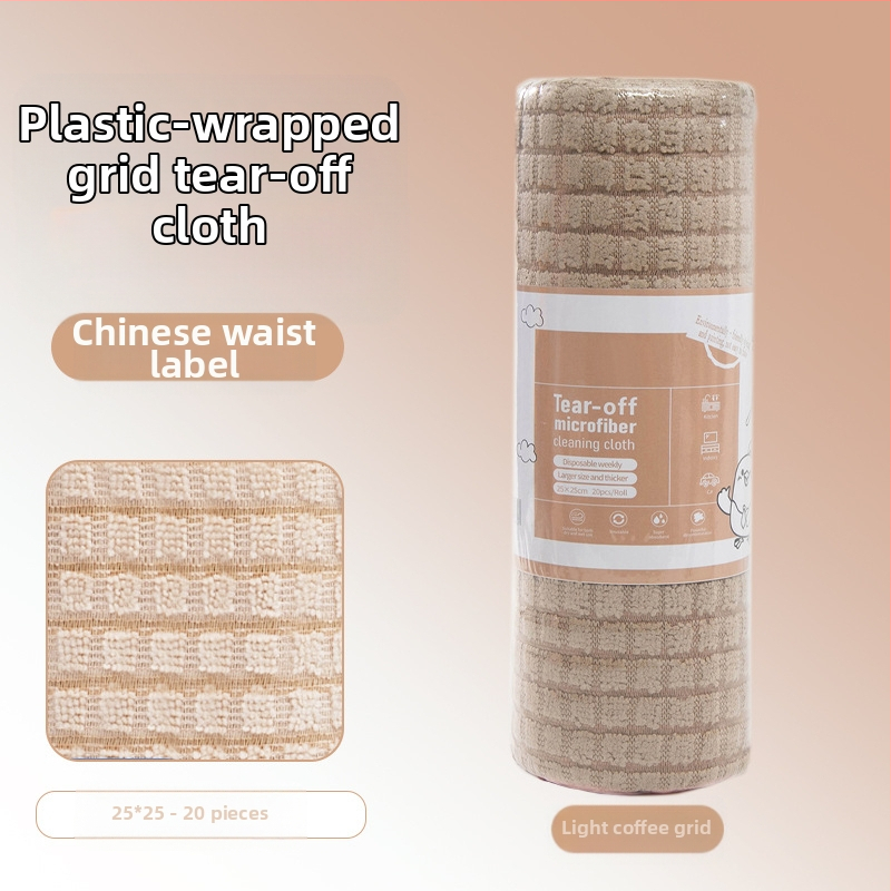 Ръчно късаща се удебелена абсорбираща маслоабсорбираща кърпа за почистване на кухня, домакинска микрофибърна ламинирана щампована кърпа за ръчно късане