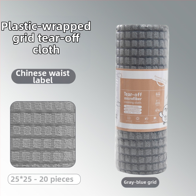 Ръчно късаща се удебелена абсорбираща маслоабсорбираща кърпа за почистване на кухня, домакинска микрофибърна ламинирана щампована кърпа за ръчно късане