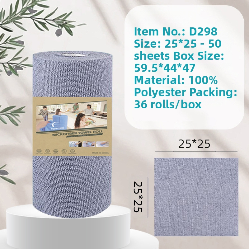 Ръчно късаща се удебелена абсорбираща маслоабсорбираща кърпа за почистване на кухня, домакинска микрофибърна ламинирана щампована кърпа за ръчно късане