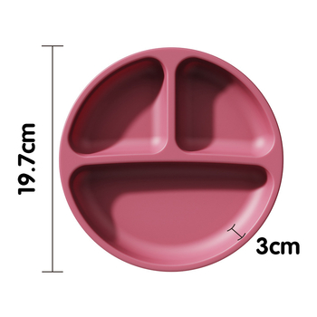 Piiriülene kuummüügis olev laste lauanõud, silikoonist dielektriline taldrik, laste beebisöötmislauanõud, kahvel, lusikas, imemiskettaga kauss, riisitasku
