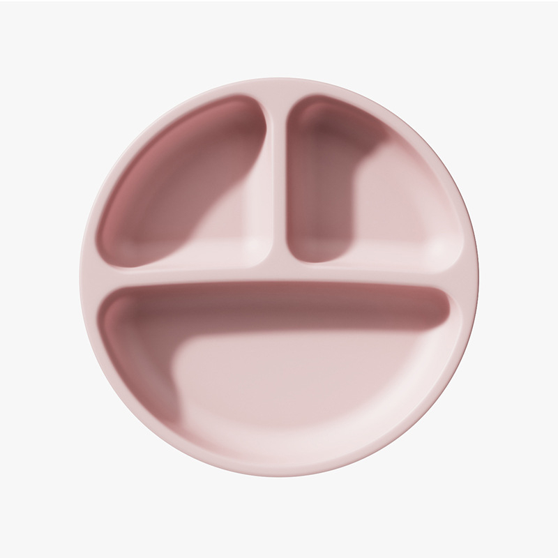 Piiriülene kuummüügis olev laste lauanõud, silikoonist dielektriline taldrik, laste beebisöötmislauanõud, kahvel, lusikas, imemiskettaga kauss, riisitasku