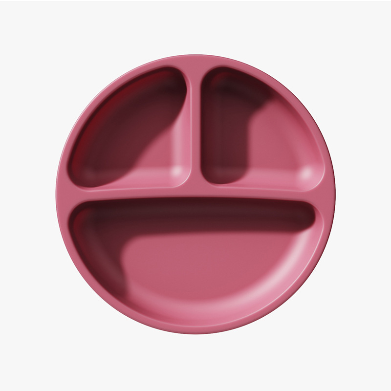 Piiriülene kuummüügis olev laste lauanõud, silikoonist dielektriline taldrik, laste beebisöötmislauanõud, kahvel, lusikas, imemiskettaga kauss, riisitasku