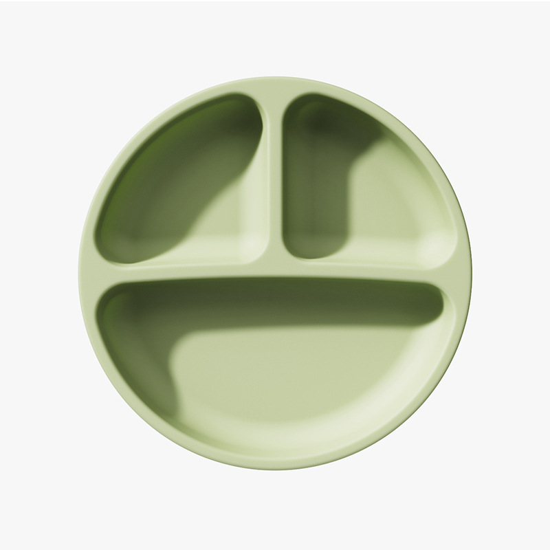 Piiriülene kuummüügis olev laste lauanõud, silikoonist dielektriline taldrik, laste beebisöötmislauanõud, kahvel, lusikas, imemiskettaga kauss, riisitasku