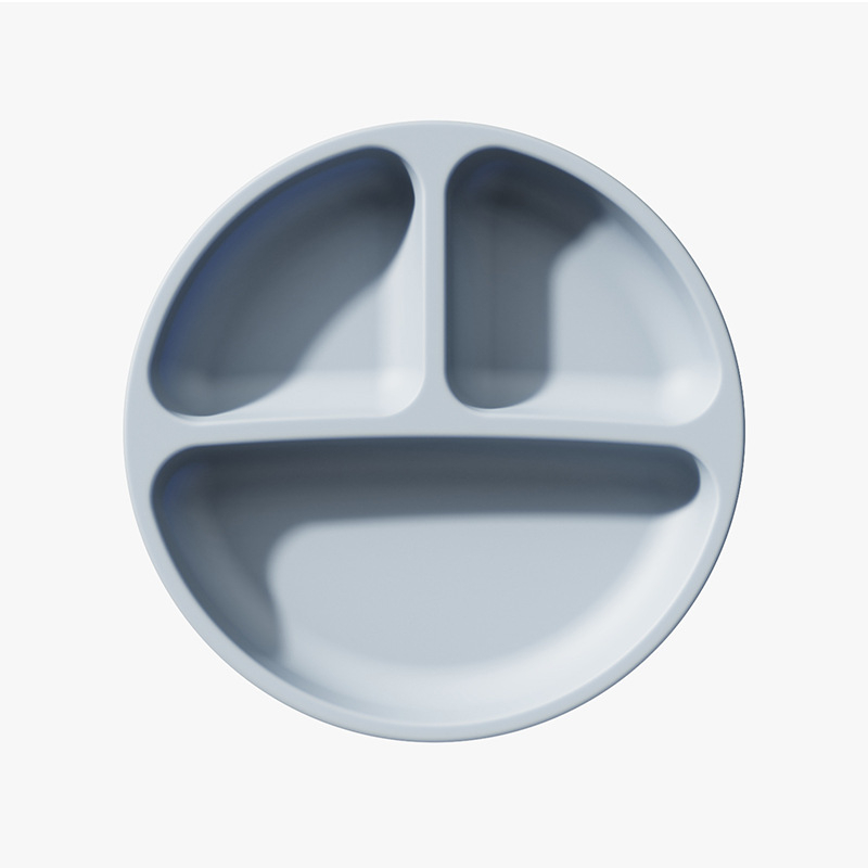 Piiriülene kuummüügis olev laste lauanõud, silikoonist dielektriline taldrik, laste beebisöötmislauanõud, kahvel, lusikas, imemiskettaga kauss, riisitasku