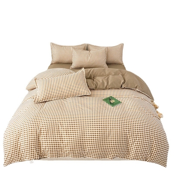 Нов чаршаф от памук с алое вера, четири части, обикновен, завивка, калъф за студентско общежитие, комплект за подарък от три части за легло на едро