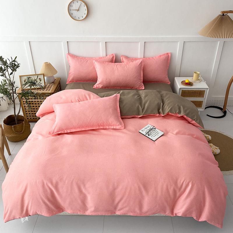 Νέο σεντόνι τεσσάρων τεμαχίων από βαμβάκι αλόης βέρα, απλό κάλυμμα πάπλωμα για φοιτητική εστία, κιτ δώρου τριών τεμαχίων, χονδρικής