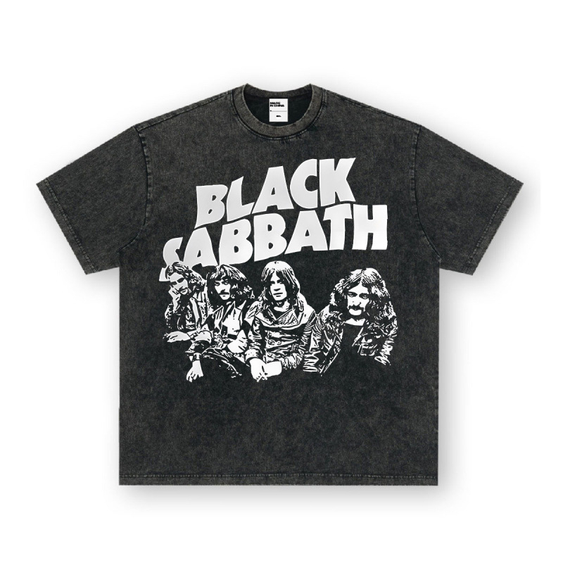 Nirvana Rock American 3D digitaaltrükiga retro lühikeste varrukatega T-särk, piiriülese trükiga, Ameerika moodne vintage puuvillaimitatsioon