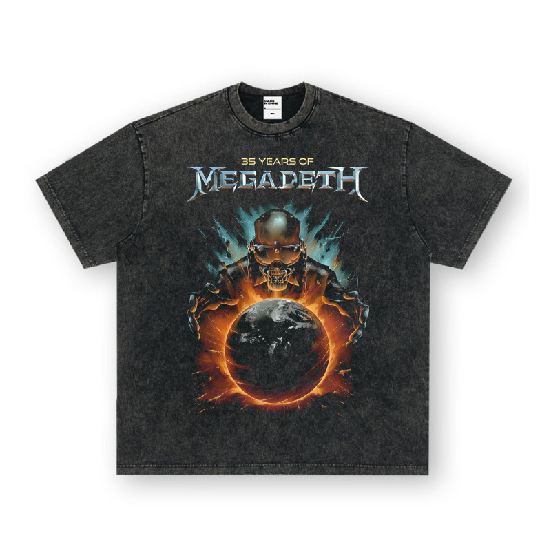 Nirvana Rock American 3D digitaaltrükiga retro lühikeste varrukatega T-särk, piiriülese trükiga, Ameerika moodne vintage puuvillaimitatsioon