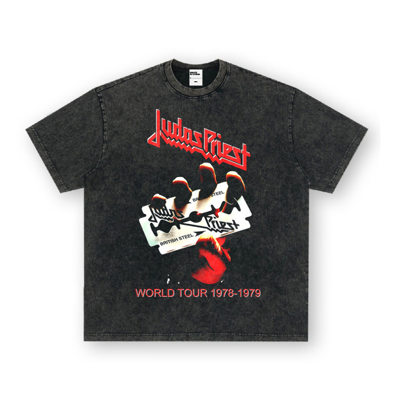 Nirvana Rock American 3D digitaaltrükiga retro lühikeste varrukatega T-särk, piiriülese trükiga, Ameerika moodne vintage puuvillaimitatsioon