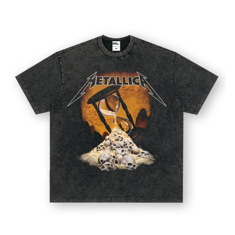 Nirvana Rock American 3D digitaaltrükiga retro lühikeste varrukatega T-särk, piiriülese trükiga, Ameerika moodne vintage puuvillaimitatsioon