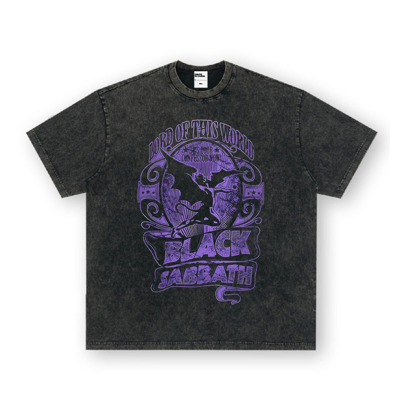 Nirvana Rock American 3D digitaaltrükiga retro lühikeste varrukatega T-särk, piiriülese trükiga, Ameerika moodne vintage puuvillaimitatsioon