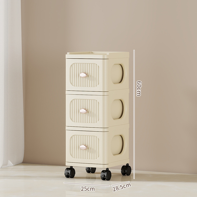 Tárolószekrény Többrétegű tárolóállvány Kivehető ruhák Játékok Sűrített új fiókos tárolószekrény Tárolószekrény