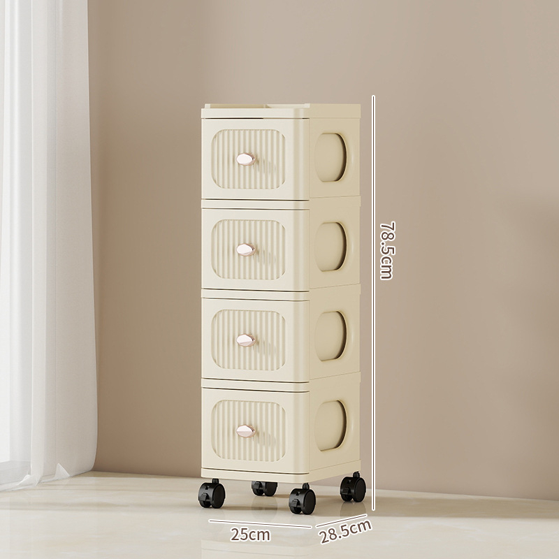 Tárolószekrény Többrétegű tárolóállvány Kivehető ruhák Játékok Sűrített új fiókos tárolószekrény Tárolószekrény
