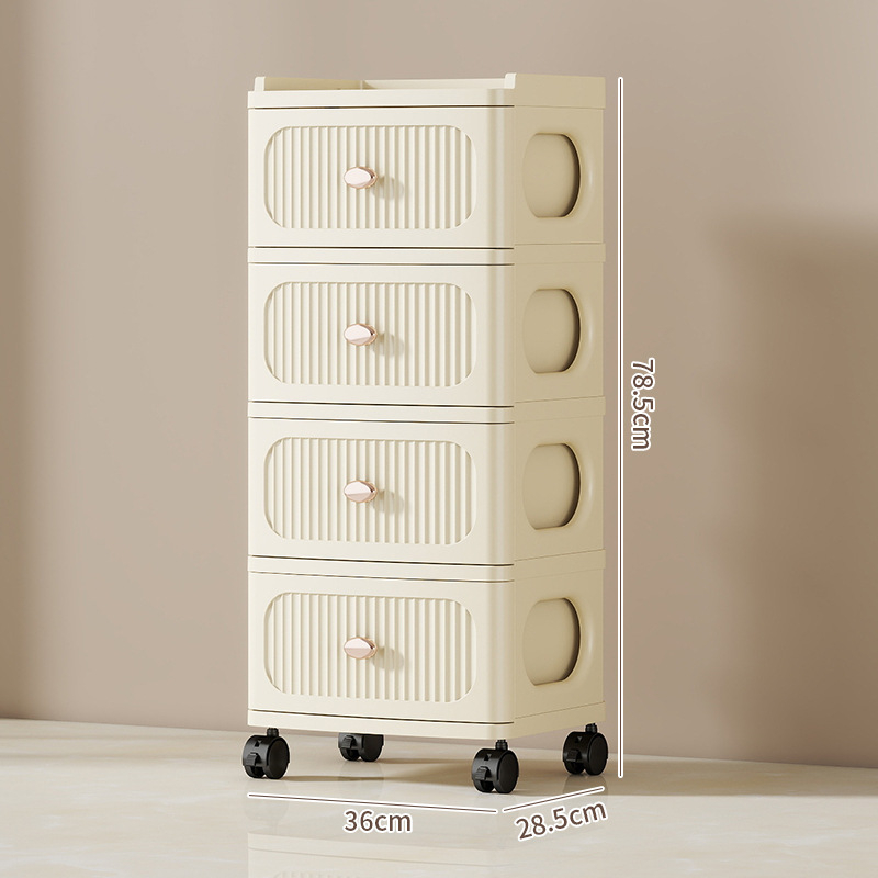 Tárolószekrény Többrétegű tárolóállvány Kivehető ruhák Játékok Sűrített új fiókos tárolószekrény Tárolószekrény