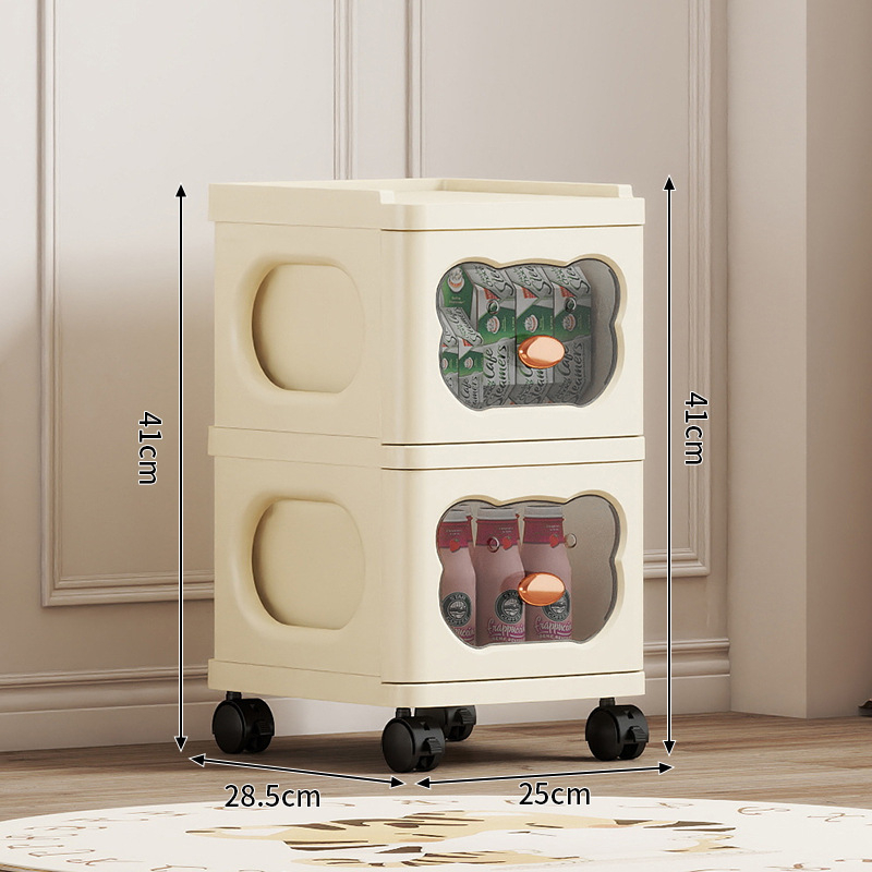 Tárolószekrény Többrétegű tárolóállvány Kivehető ruhák Játékok Sűrített új fiókos tárolószekrény Tárolószekrény