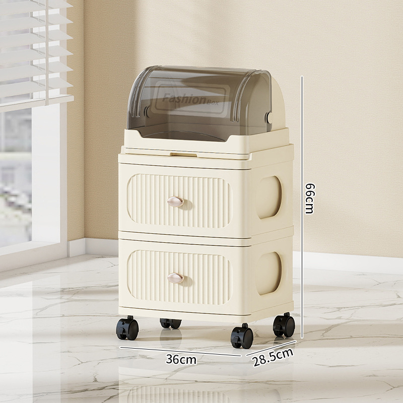 Tárolószekrény Többrétegű tárolóállvány Kivehető ruhák Játékok Sűrített új fiókos tárolószekrény Tárolószekrény