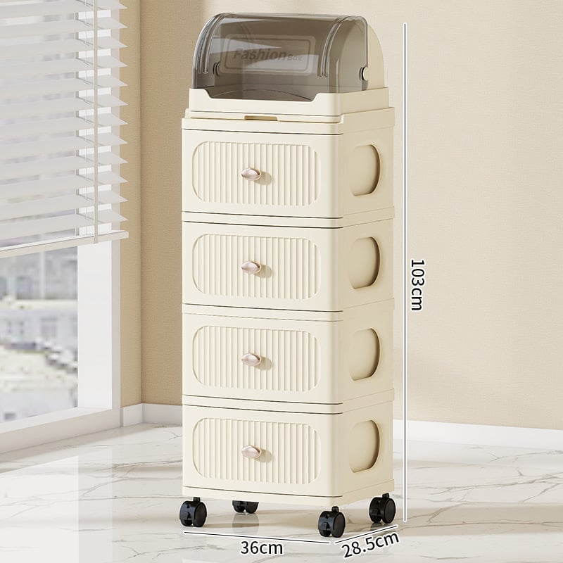 Tárolószekrény Többrétegű tárolóállvány Kivehető ruhák Játékok Sűrített új fiókos tárolószekrény Tárolószekrény