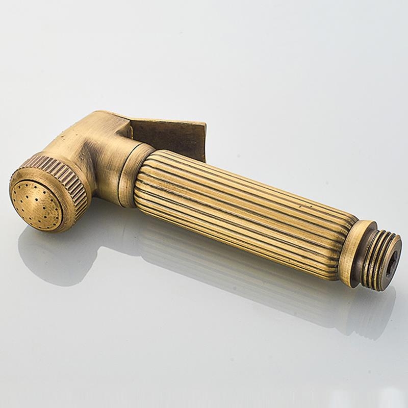 Európai ókori retró stílusú, tiszta réz, tiszta fekete bronz zuhanykabin, kézi kis, puffadt fejzuhany, kézi permetező, egyetlen zuhanyfejjel.