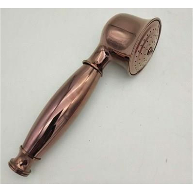 Európai ókori retró stílusú, tiszta réz, tiszta fekete bronz zuhanykabin, kézi kis, puffadt fejzuhany, kézi permetező, egyetlen zuhanyfejjel.