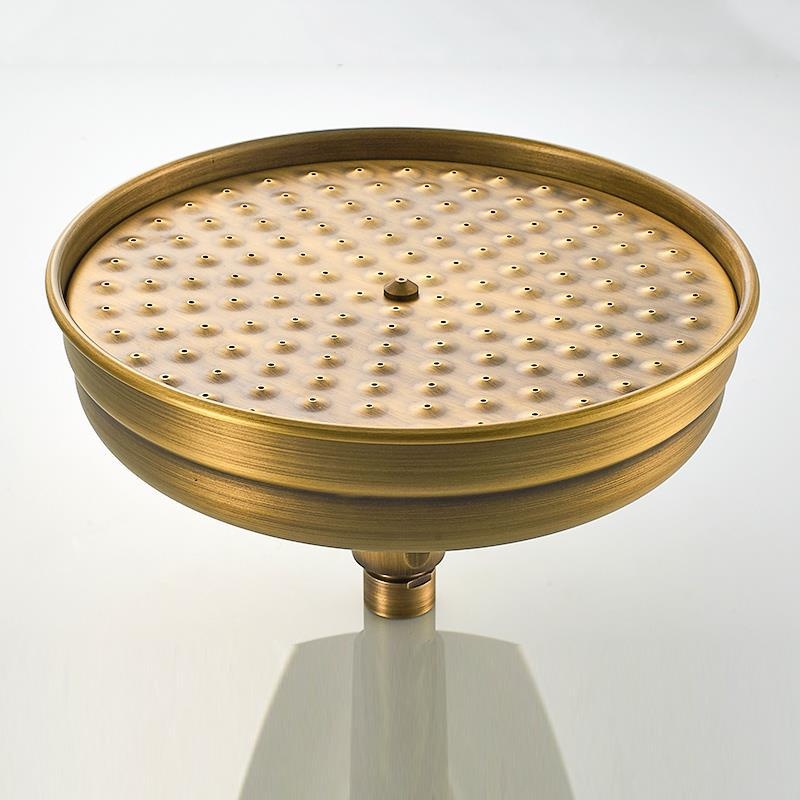 Európai ókori retró stílusú, tiszta réz, tiszta fekete bronz zuhanykabin, kézi kis, puffadt fejzuhany, kézi permetező, egyetlen zuhanyfejjel.