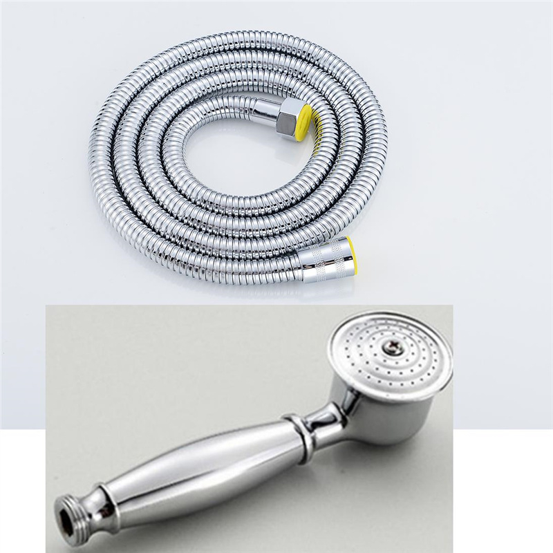 Európai ókori retró stílusú, tiszta réz, tiszta fekete bronz zuhanykabin, kézi kis, puffadt fejzuhany, kézi permetező, egyetlen zuhanyfejjel.