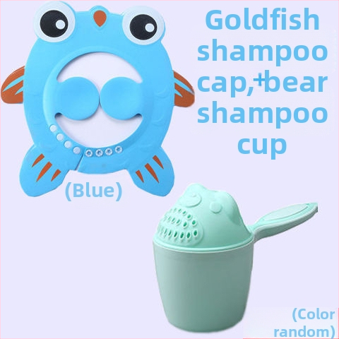 Vaikiška šampūno kepuraitė, atspari vandeniui, ausų apsauga, kūdikio dušo kepuraitė, reguliuojama kūdikio šampūno kepuraitė, vaikiška dušo kepuraitė