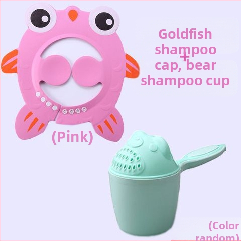 Vaikiška šampūno kepuraitė, atspari vandeniui, ausų apsauga, kūdikio dušo kepuraitė, reguliuojama kūdikio šampūno kepuraitė, vaikiška dušo kepuraitė