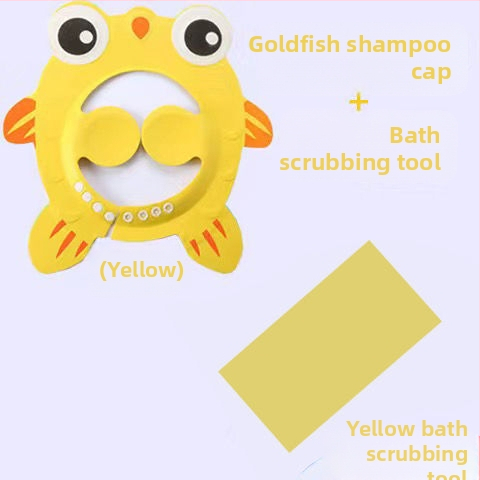 Vaikiška šampūno kepuraitė, atspari vandeniui, ausų apsauga, kūdikio dušo kepuraitė, reguliuojama kūdikio šampūno kepuraitė, vaikiška dušo kepuraitė