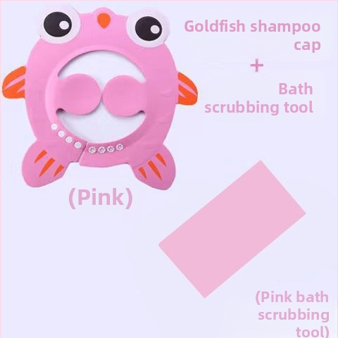 Vaikiška šampūno kepuraitė, atspari vandeniui, ausų apsauga, kūdikio dušo kepuraitė, reguliuojama kūdikio šampūno kepuraitė, vaikiška dušo kepuraitė
