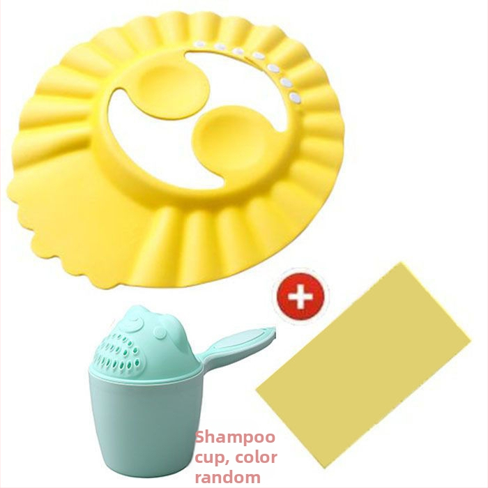 Vaikiška šampūno kepuraitė, atspari vandeniui, ausų apsauga, kūdikio dušo kepuraitė, reguliuojama kūdikio šampūno kepuraitė, vaikiška dušo kepuraitė