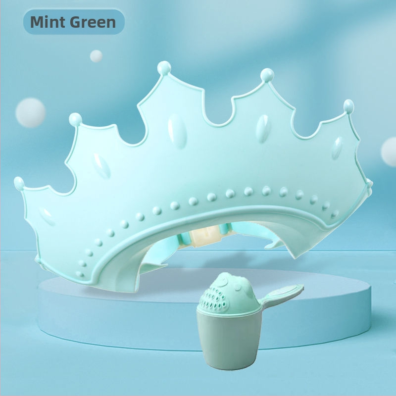 Vaikiška šampūno kepuraitė, atspari vandeniui, ausų apsauga, kūdikio dušo kepuraitė, reguliuojama kūdikio šampūno kepuraitė, vaikiška dušo kepuraitė