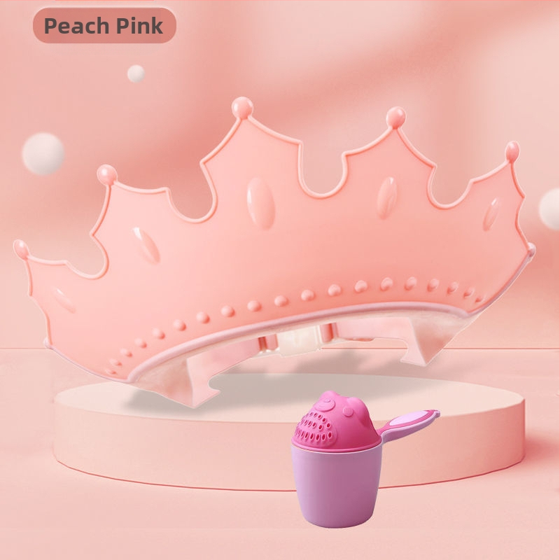 Vaikiška šampūno kepuraitė, atspari vandeniui, ausų apsauga, kūdikio dušo kepuraitė, reguliuojama kūdikio šampūno kepuraitė, vaikiška dušo kepuraitė