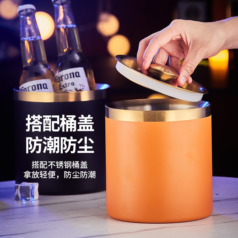 Roostevabast terasest jääämber, topeltpaksendatud veini-šampanjaämber, õlleämber, süljeämber kaanega, baar, KTV jääämber