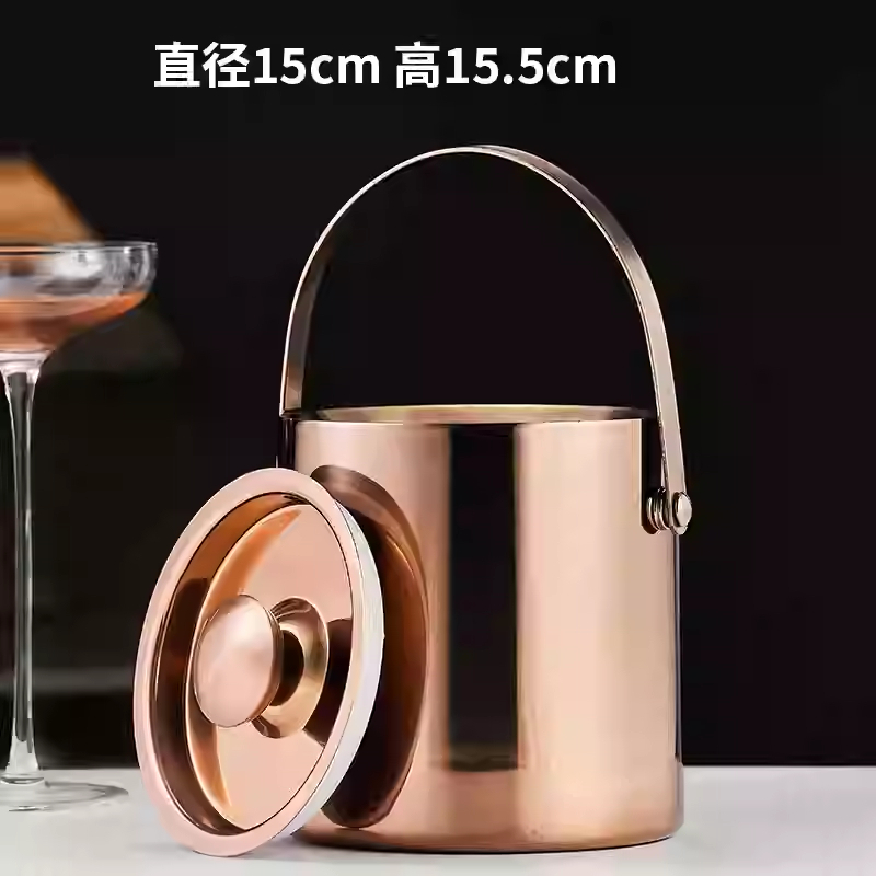 Roostevabast terasest jääämber, topeltpaksendatud veini-šampanjaämber, õlleämber, süljeämber kaanega, baar, KTV jääämber