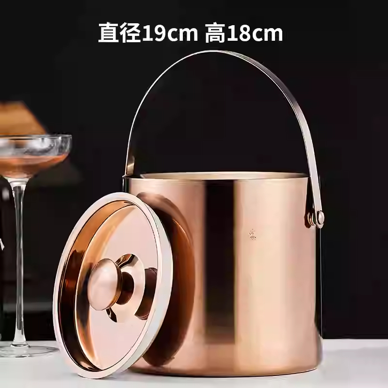 Roostevabast terasest jääämber, topeltpaksendatud veini-šampanjaämber, õlleämber, süljeämber kaanega, baar, KTV jääämber