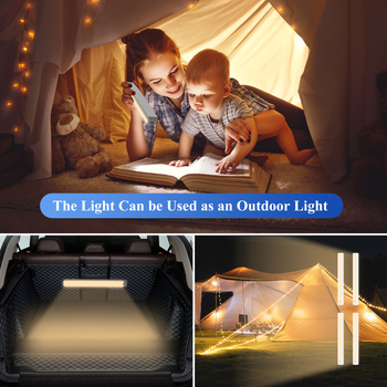 Θερμό φως Έξυπνη φόρτιση Ανθρώπινη λάμπα αισθητήρα μαγνητική αυτοκόλλητη μακριά λωρίδα LED ντουλάπας μπαρ ντουλαπιού φως μαλακό και