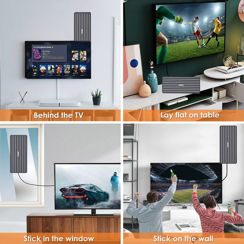 E-kaubanduse piiriülene Amazoni kuummudel 4K uue maapealse laine HDTV sise- ja välistingimustes kasutatav kõrglahutusega digitaaltelevisiooni antenn